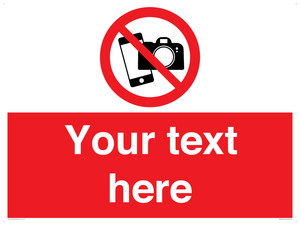 Custom No filming or photography